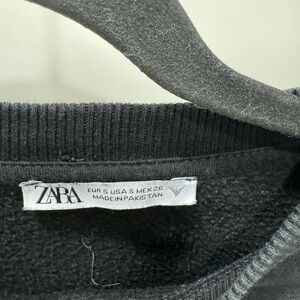 Zara black sweatshirt